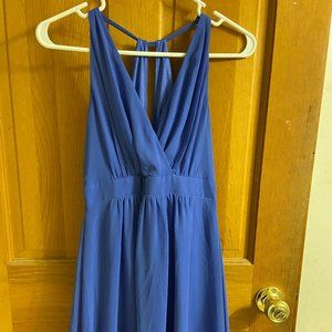 Express | Keyhole Back | A Line | Blue Dress Size 0